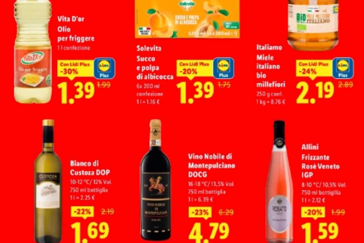 volantino lidl vini