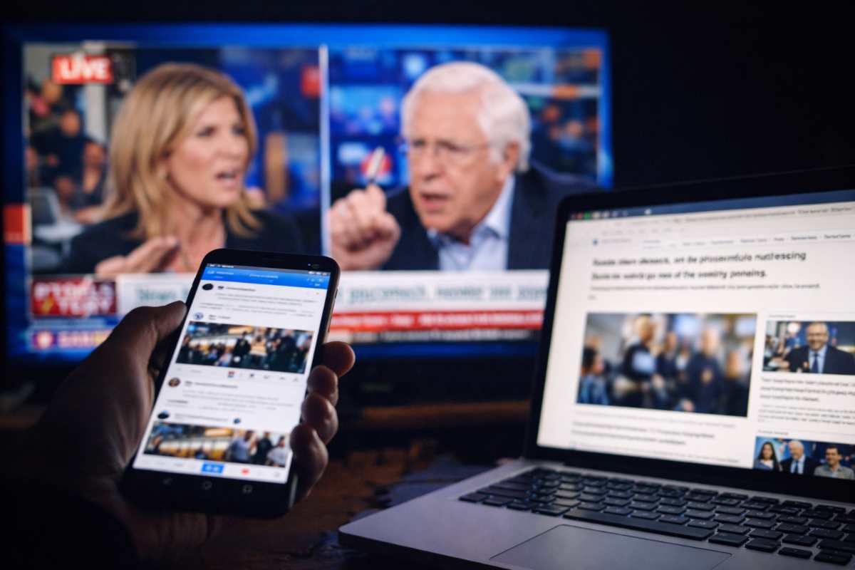 Le notizie rimbalzano dai social alle televisioni