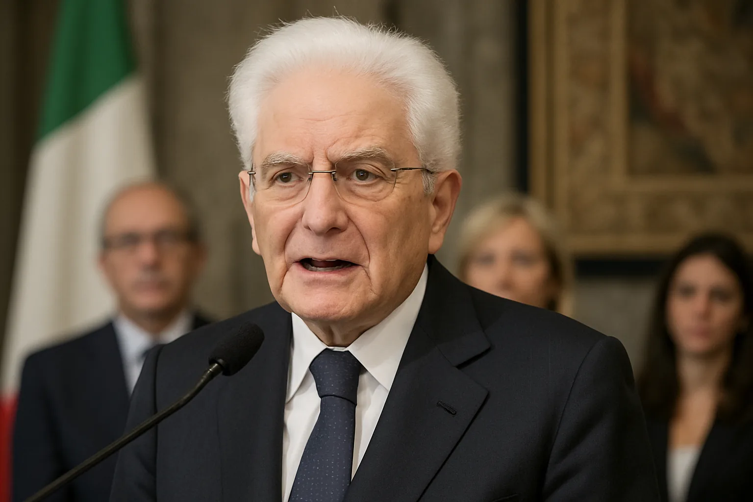 Mattarella al Quirinale: 'Evitare che dai logaritmi nasca un nuovo asservimento'